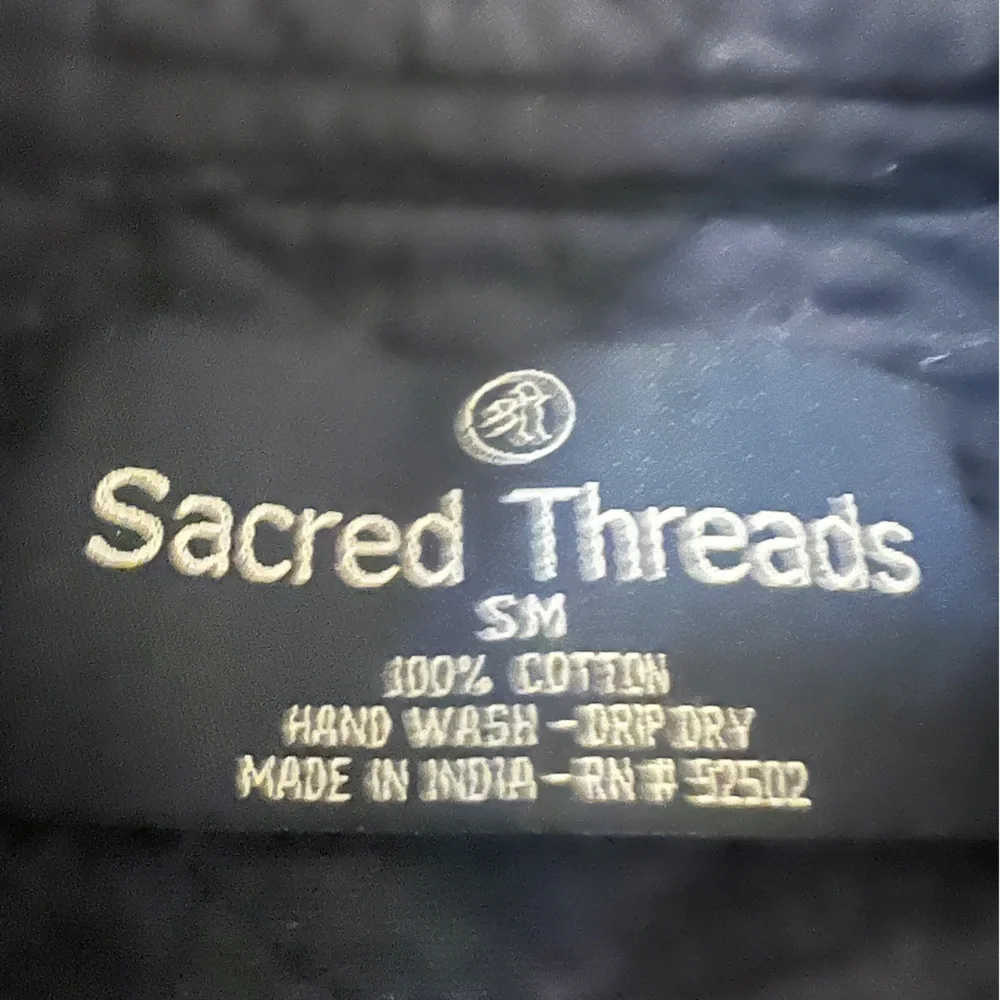 Vintage Sacred Threads Patchwork Quilted Jacket Earthy Tones Small - Picture 6 of 7